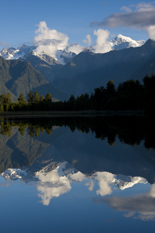 Southern Alps Reflected In Lake Matheson